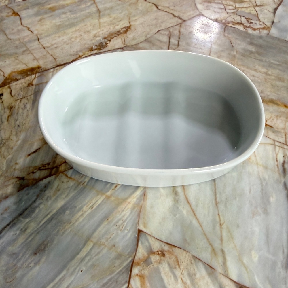 White Oval Ceramic Soap Dish Bathroom Ivory